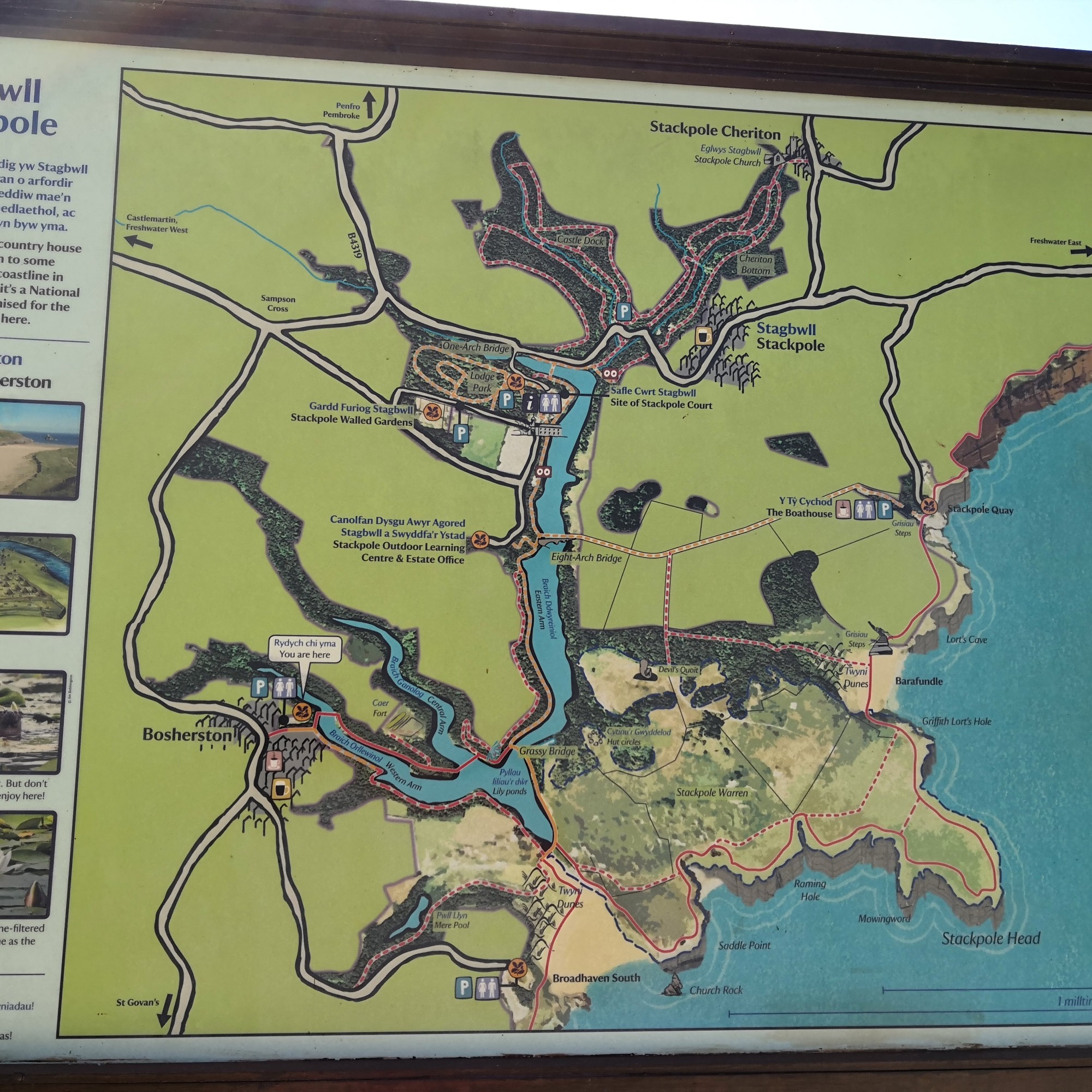 Stackpole park map